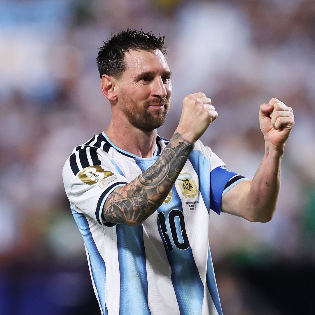 Lionel Messi durante un partido con la selección de Argentina en el Mundial 2026